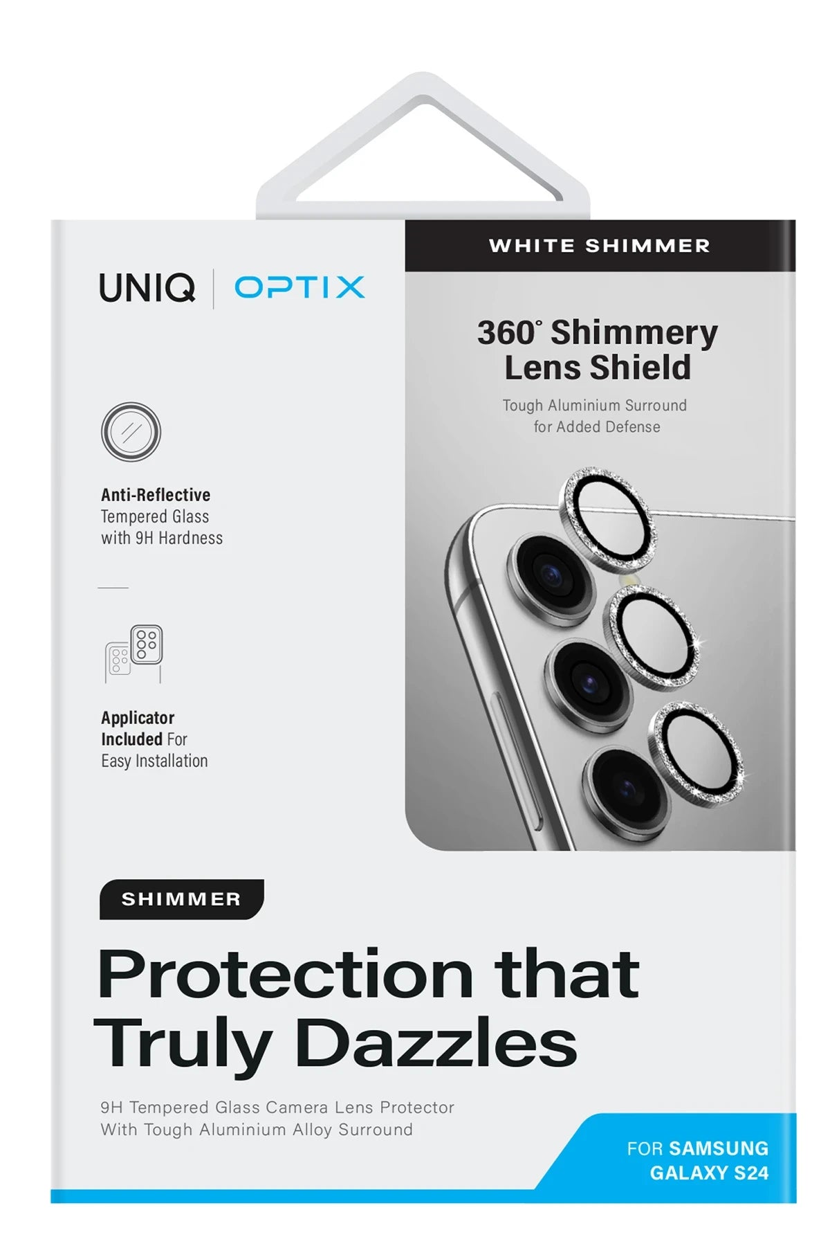 Uniq Samsung Galaxy S24 Optix Simli Alüminyum Kamera Lens Koruyucu