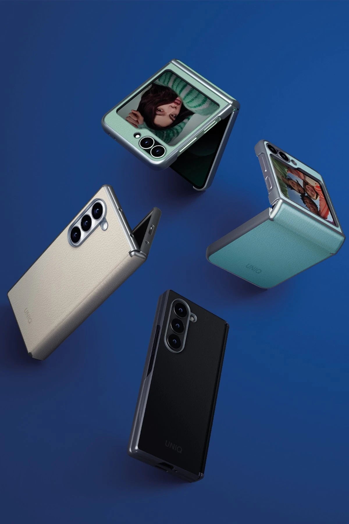 Uniq Samsung Galaxy Z Fold 6 Ora Katlanabilir Deri Telefon Kılıfı