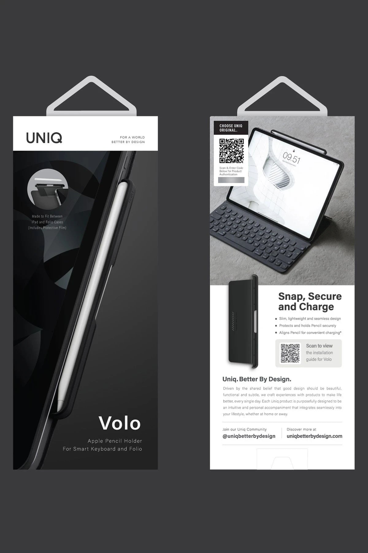 Uniq Volo Paslanmaz Çelik Apple Dokunmatik Kalem Tutucu