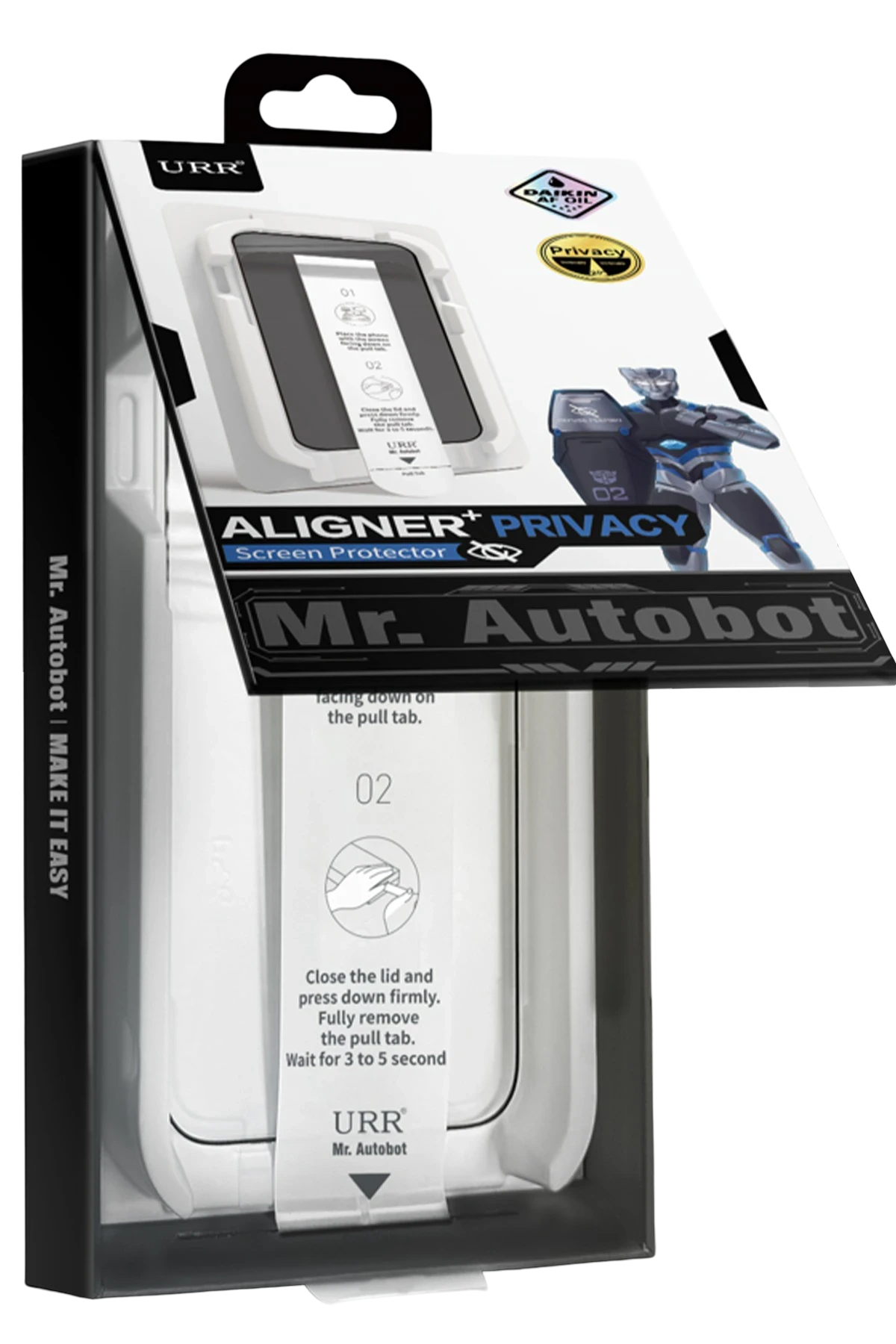URR Apple iPhone 16 Plus Aligner+ Hayalet Cam Ekran Koruyucu