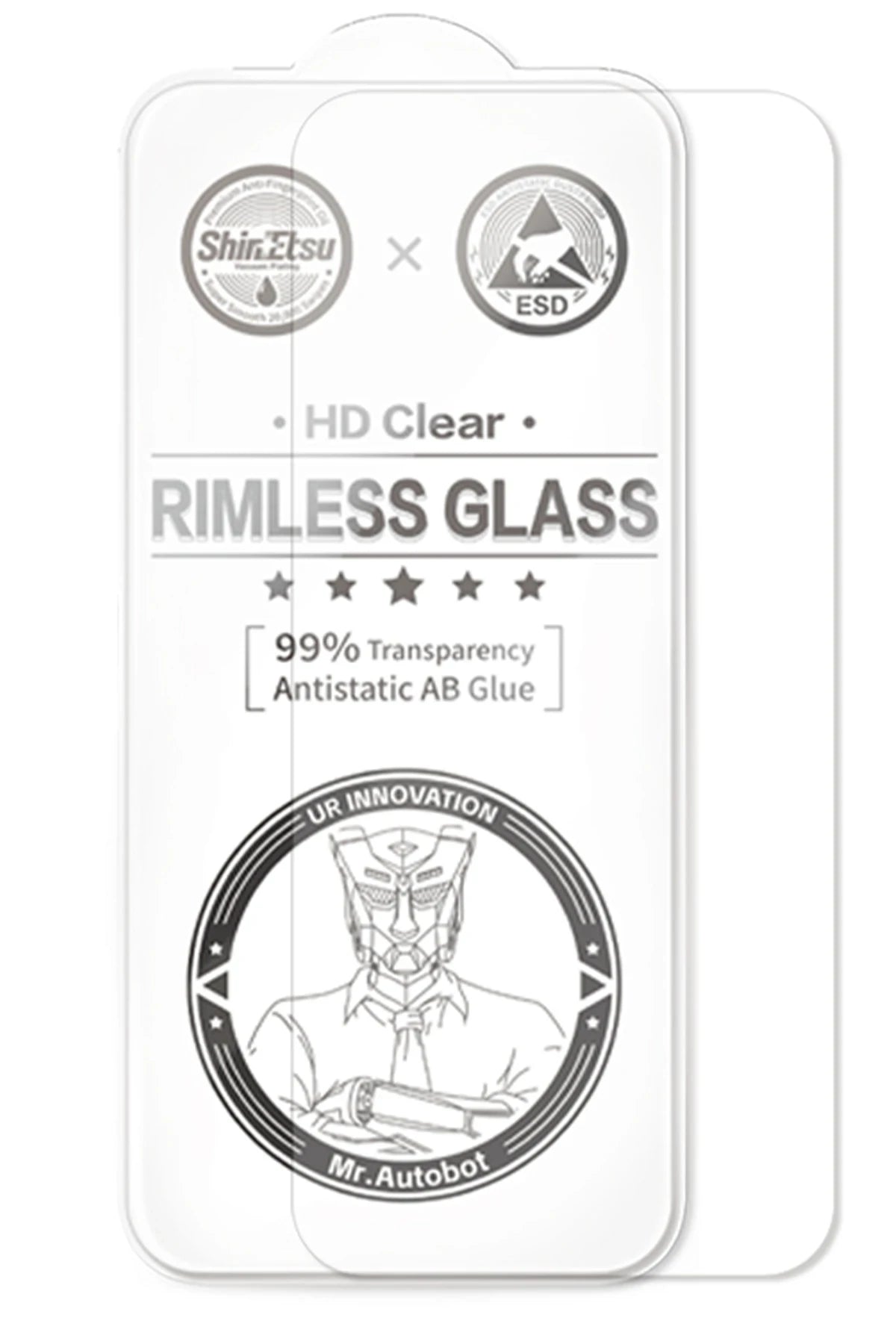 URR Apple iPhone 17 Air Rimless Entire Clear Cam Ekran Koruyucu