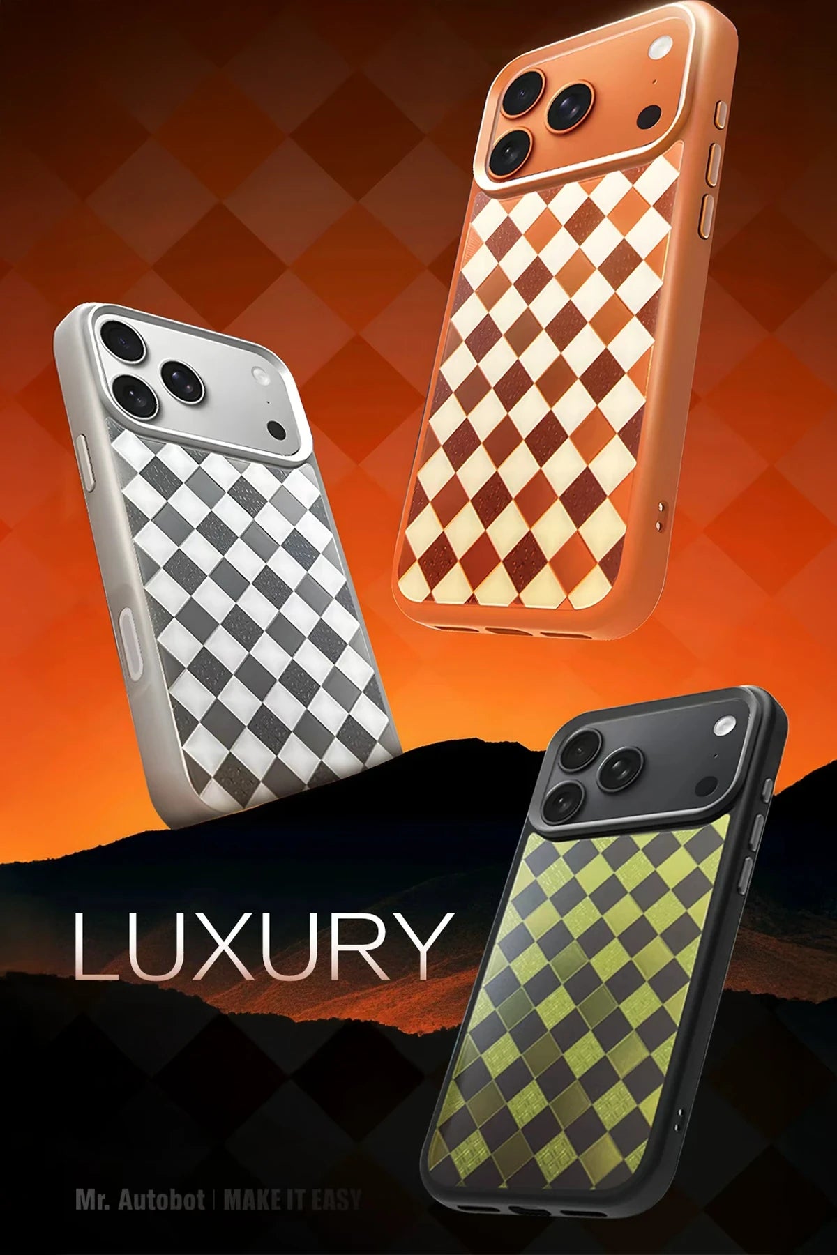 URR Apple iPhone 17 Pro Luxury Matte Glass Magsafe Telefon Kılıfı