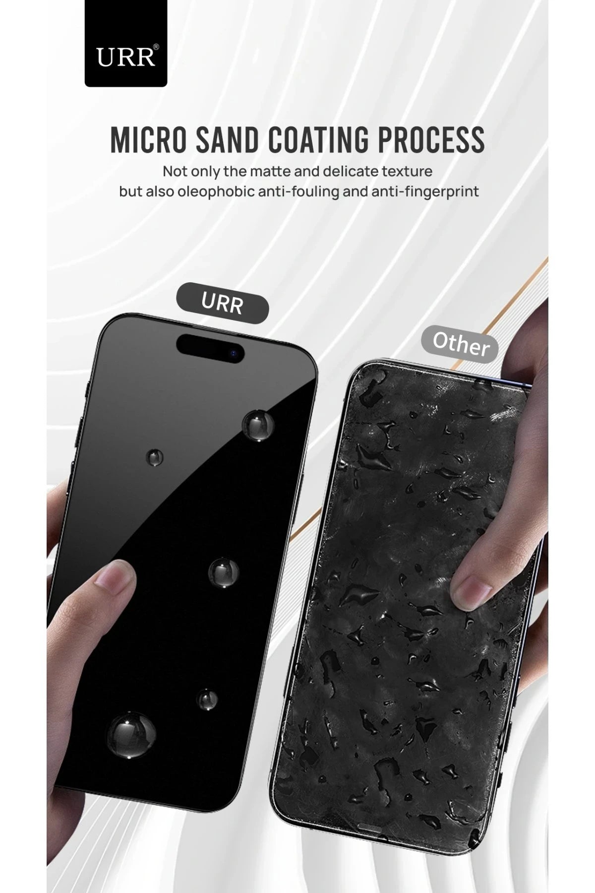 URR iPhone 14 Pro Matte Antiglare Cam Ekran Koruyucu