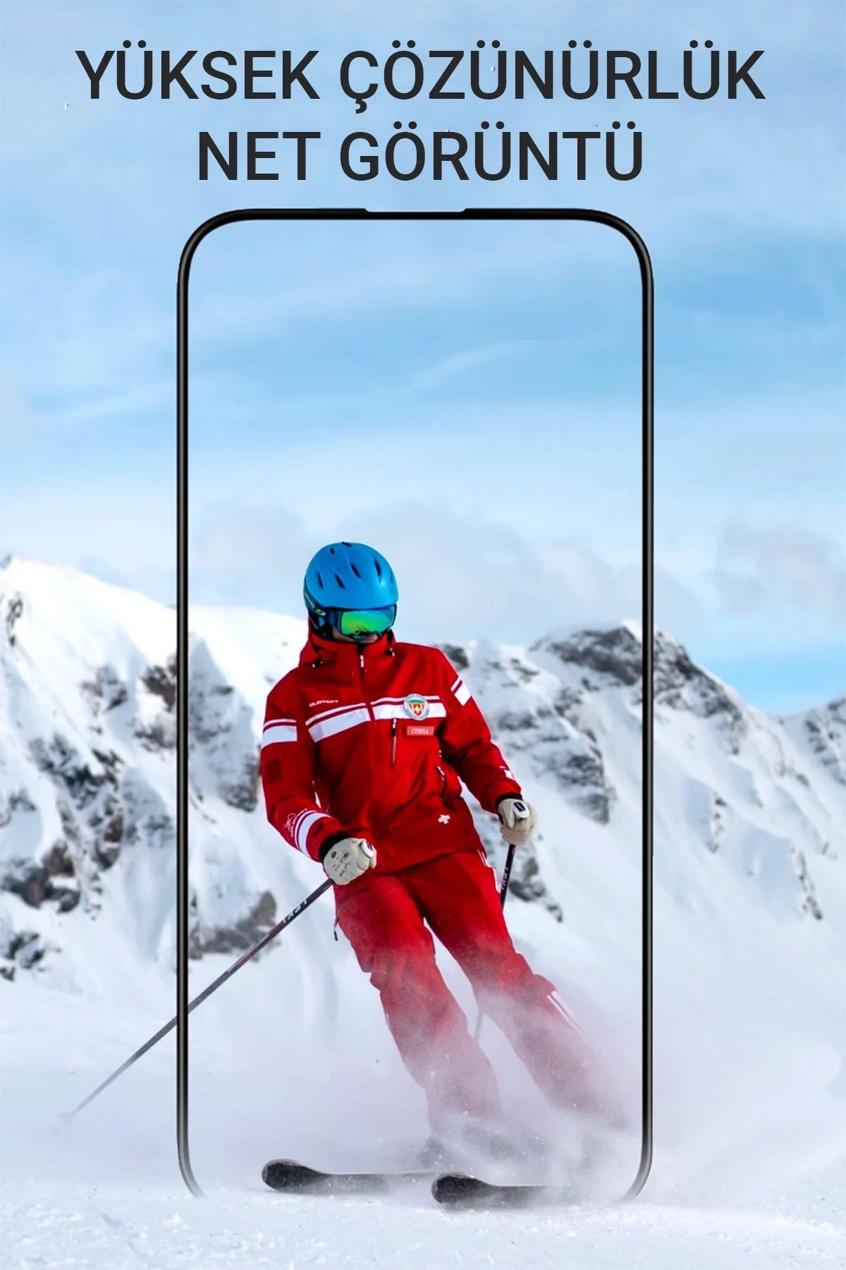 URR iPhone 14 Pro Max 2.5D Antistatik Silkscreen Cam Ekran Koruyucu