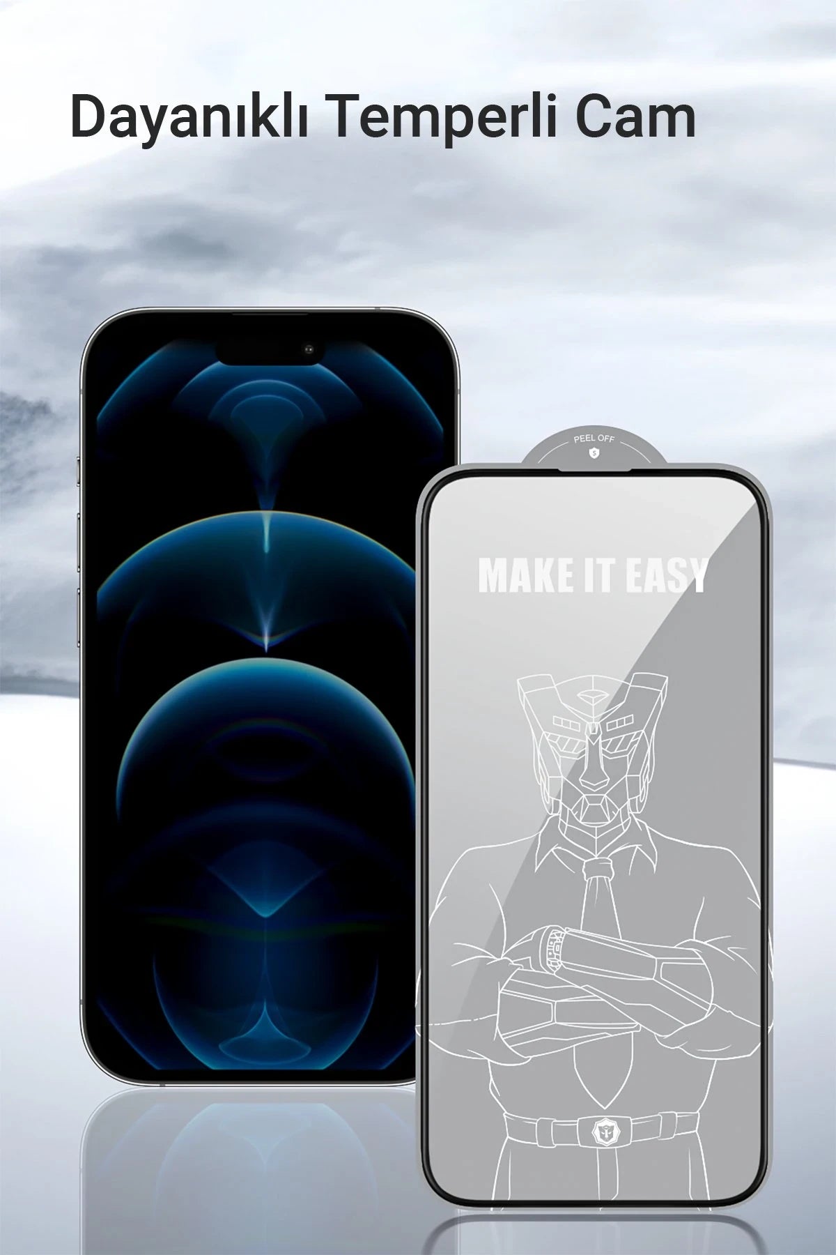 URR iPhone 14 Pro Max 2.5D Antistatik Silkscreen Cam Ekran Koruyucu