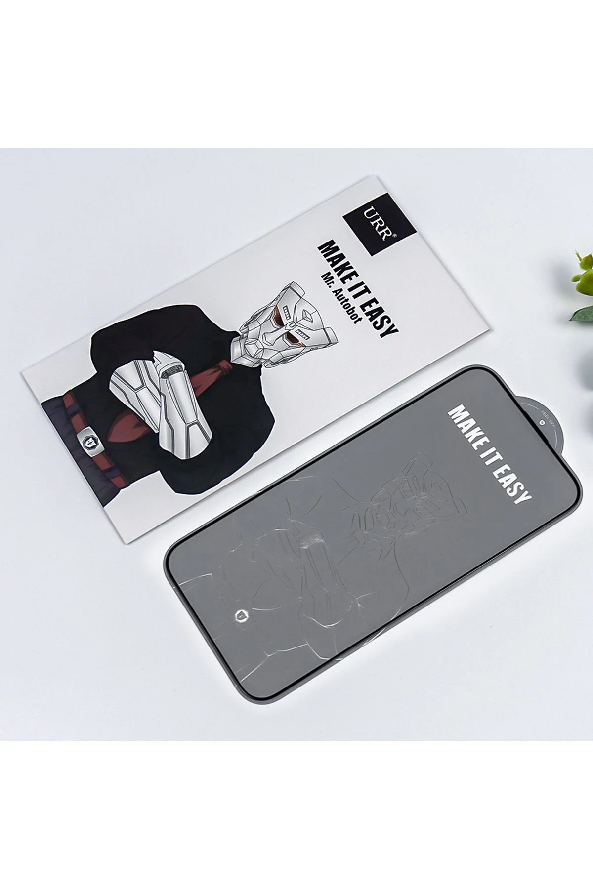 URR iPhone 14 Pro Max 2.5D Antistatik Silkscreen Cam Ekran Koruyucu