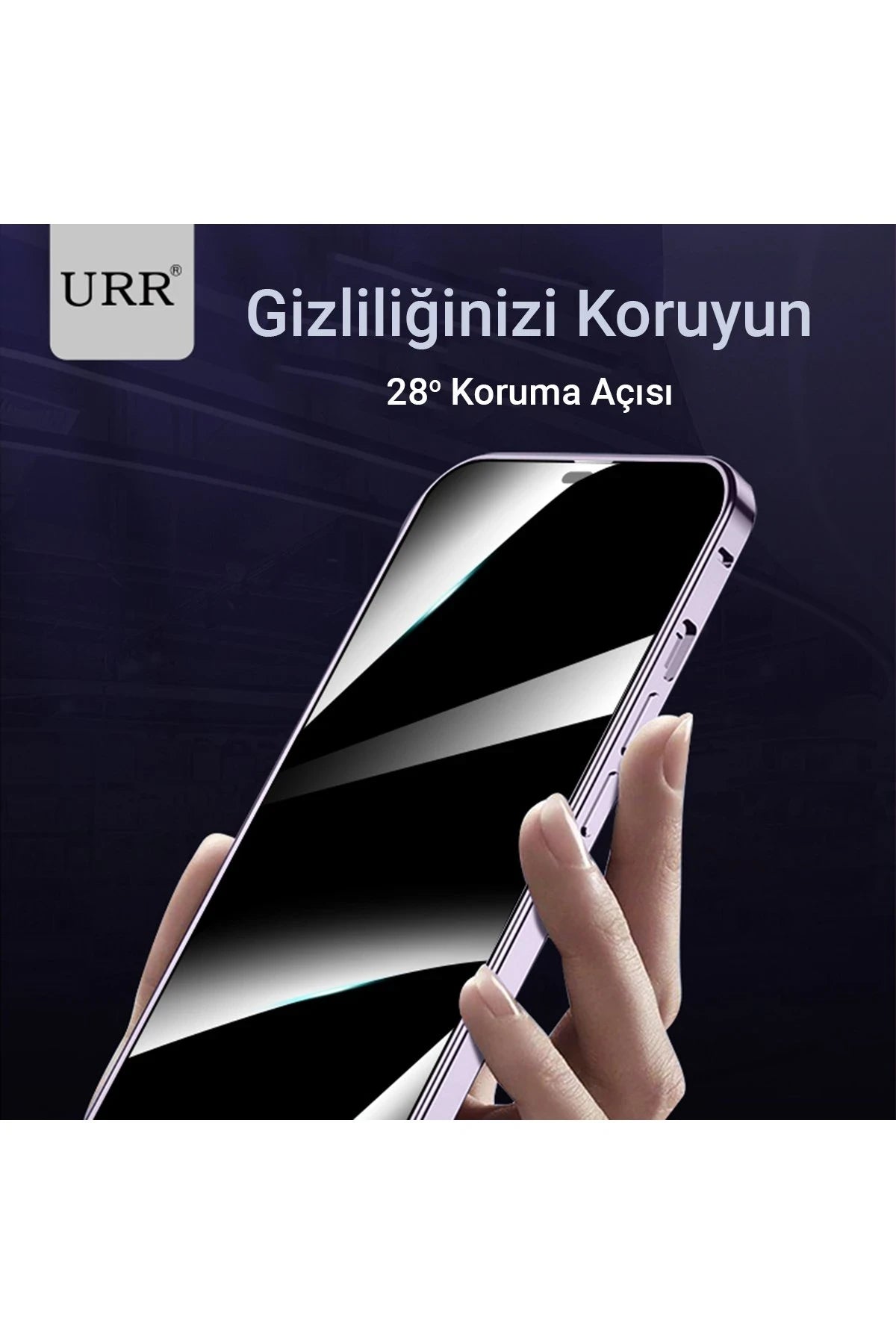URR iPhone 14 Pro Max HD Privacy Cam Ekran Koruyucu