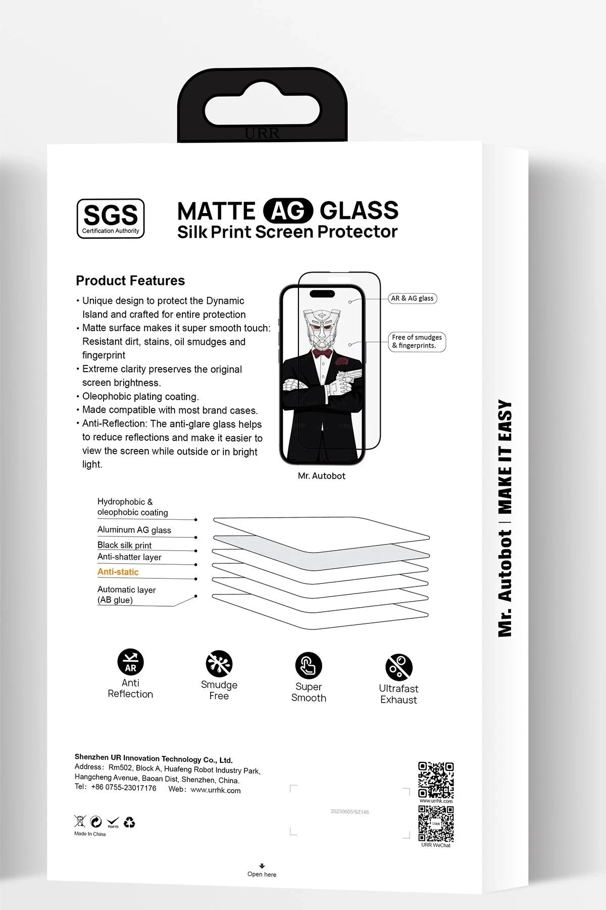 URR iPhone 15 Pro Diamonlike Corning Glass 3X Shatterproof Sapphire Cam Ekran Koruyucu