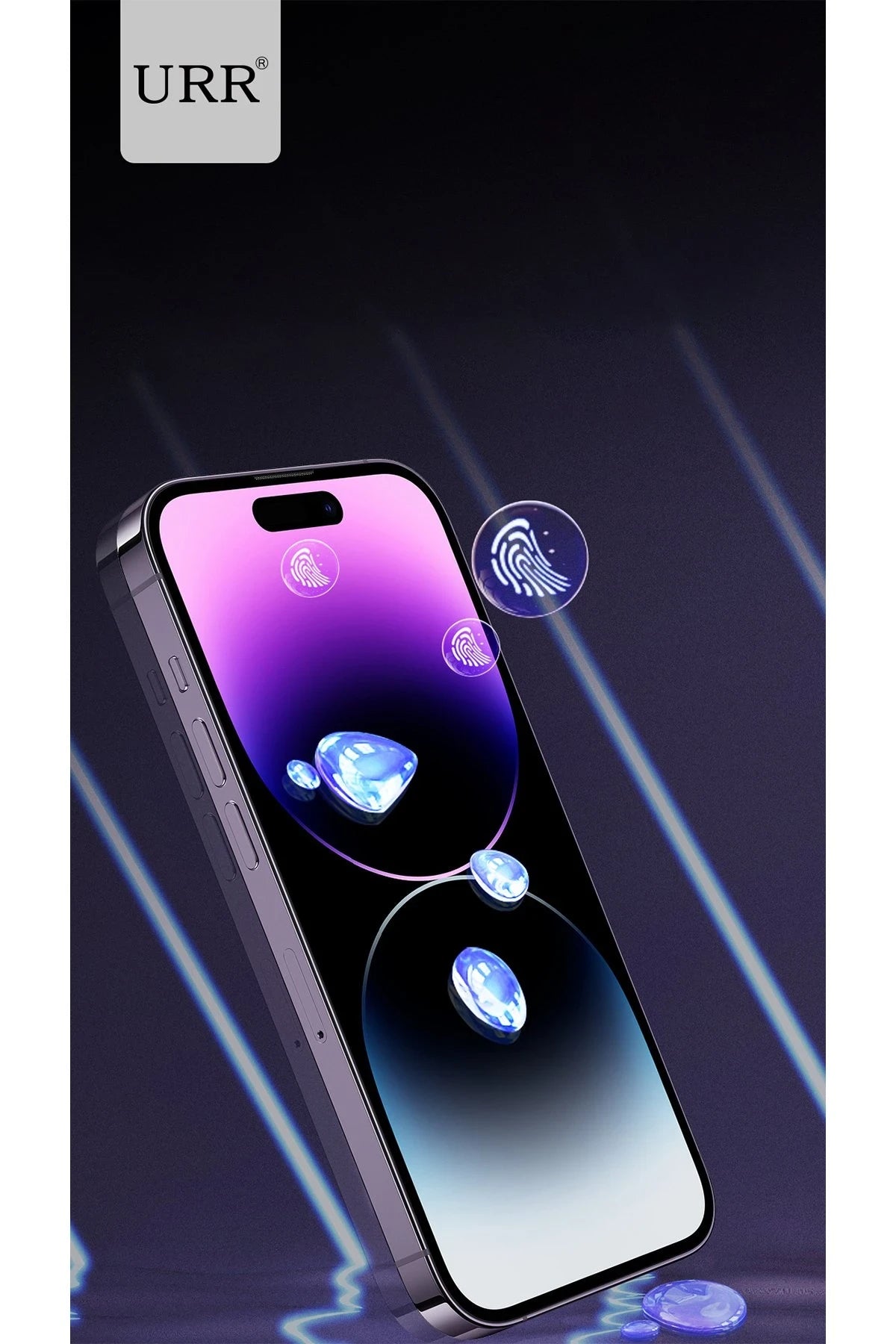 URR iPhone 15 Pro Lazer Antidust Cam Ekran Koruyucu