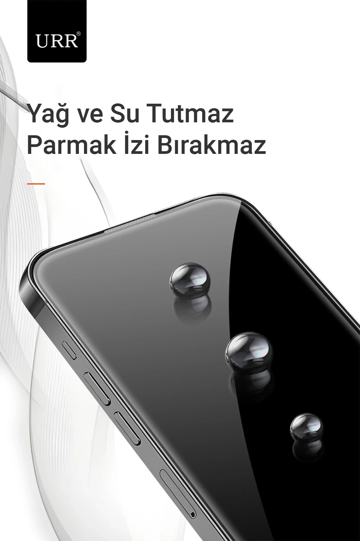 URR iPhone 15 Pro Max 3D Resin Edge Cam Ekran Koruyucu