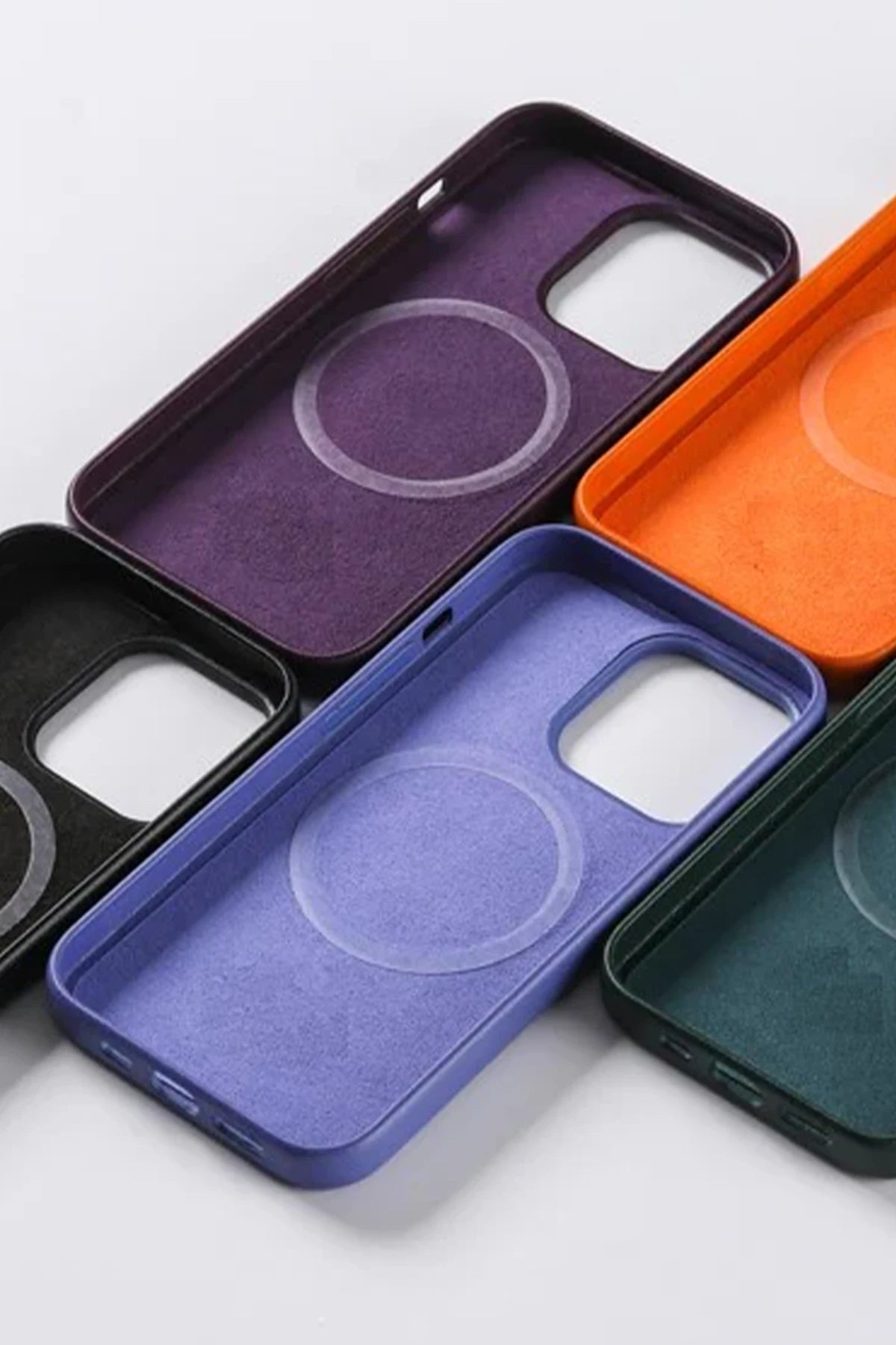 URR iPhone 15 Pro Max PU Deri Magsafe Telefon Kılıfı