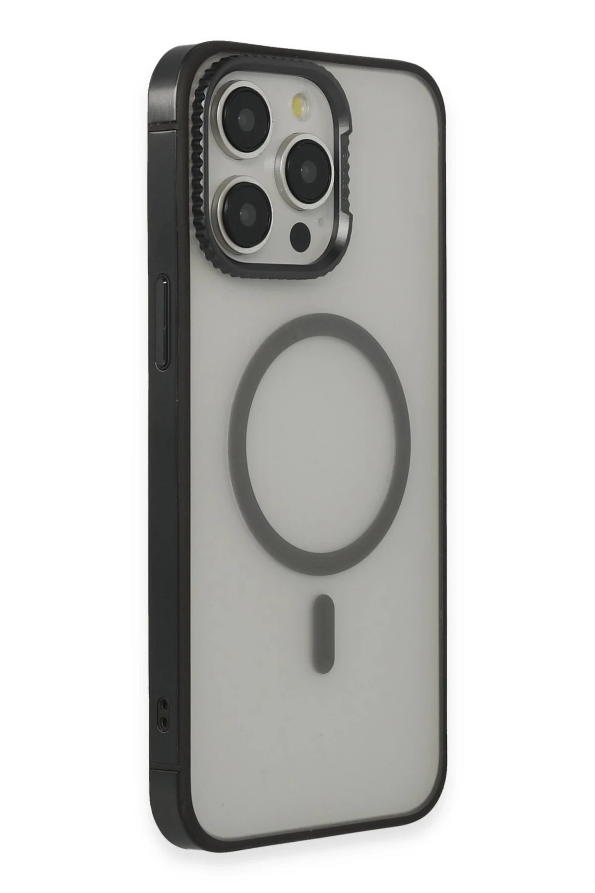 URR iPhone 15 Pro Max PVDSS Lens Titanium Edge Magsafe Telefon Kılıfı