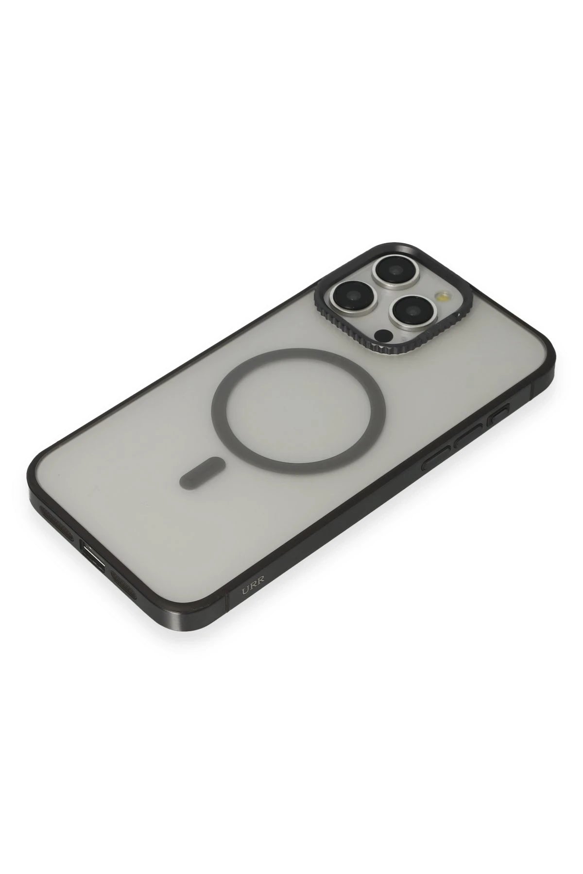 URR iPhone 15 Pro Max PVDSS Lens Titanium Edge Magsafe Telefon Kılıfı