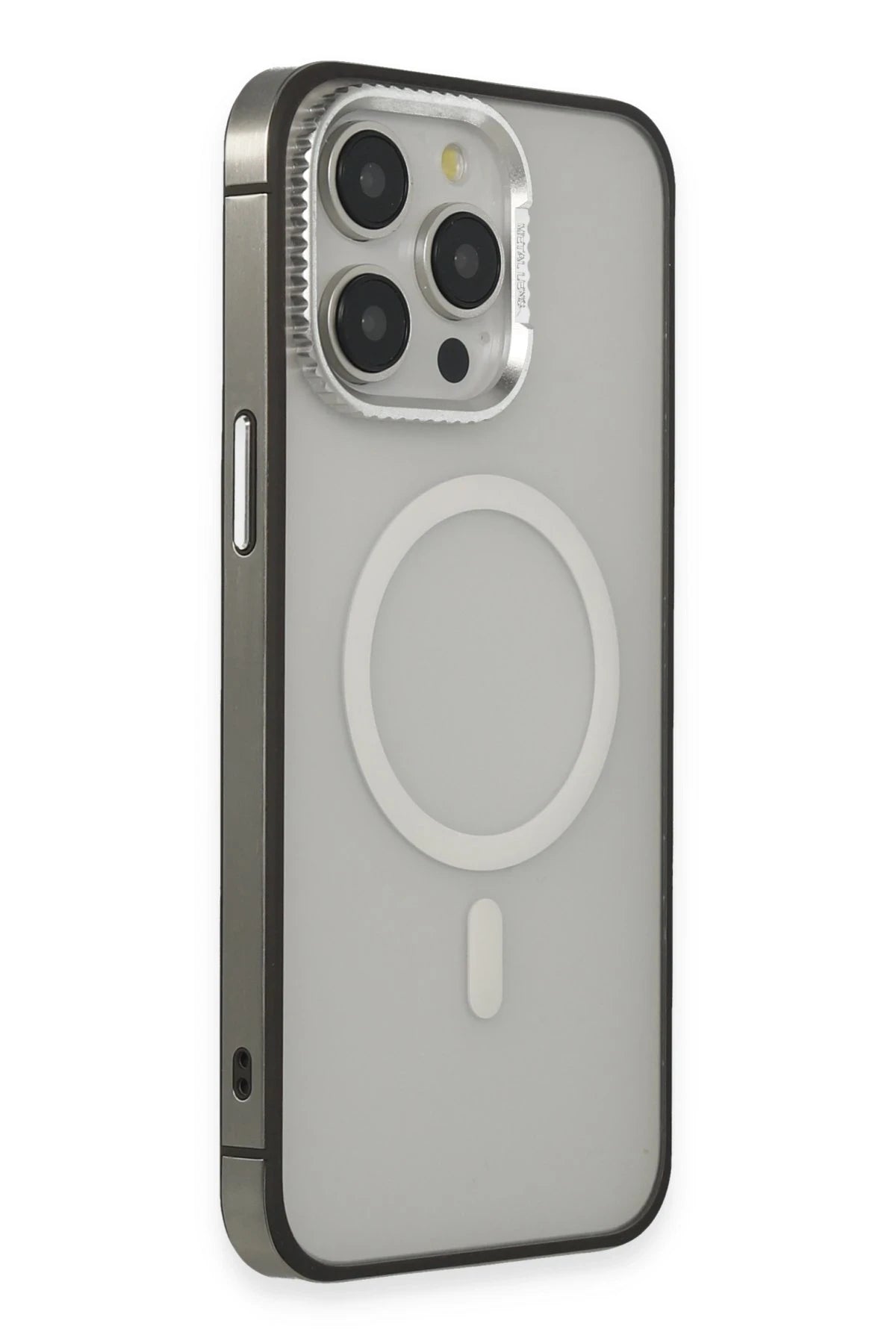 URR iPhone 15 Pro Max PVDSS Lens Titanium Edge Magsafe Telefon Kılıfı