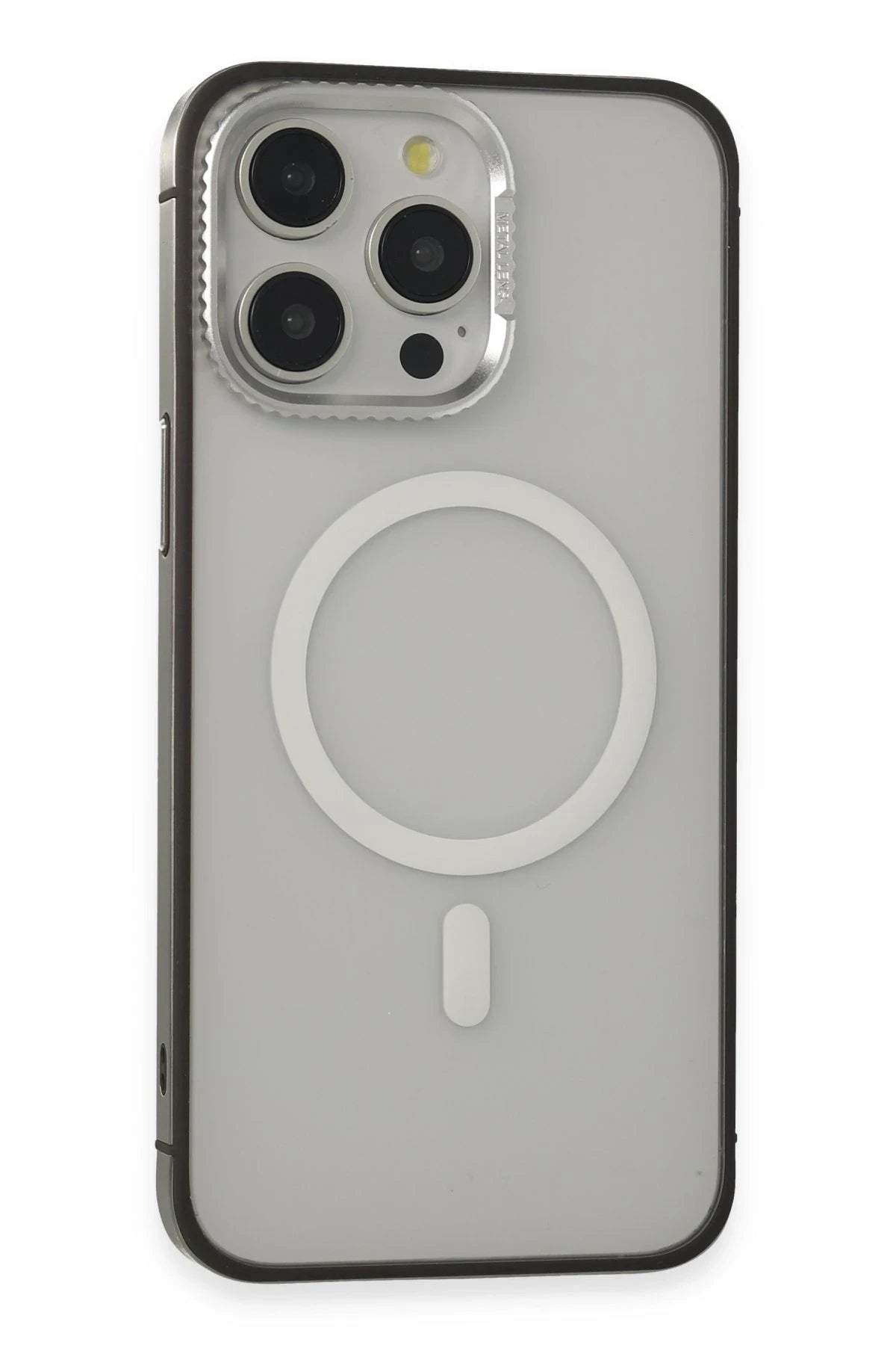 URR iPhone 15 Pro Max PVDSS Lens Titanium Edge Magsafe Telefon Kılıfı