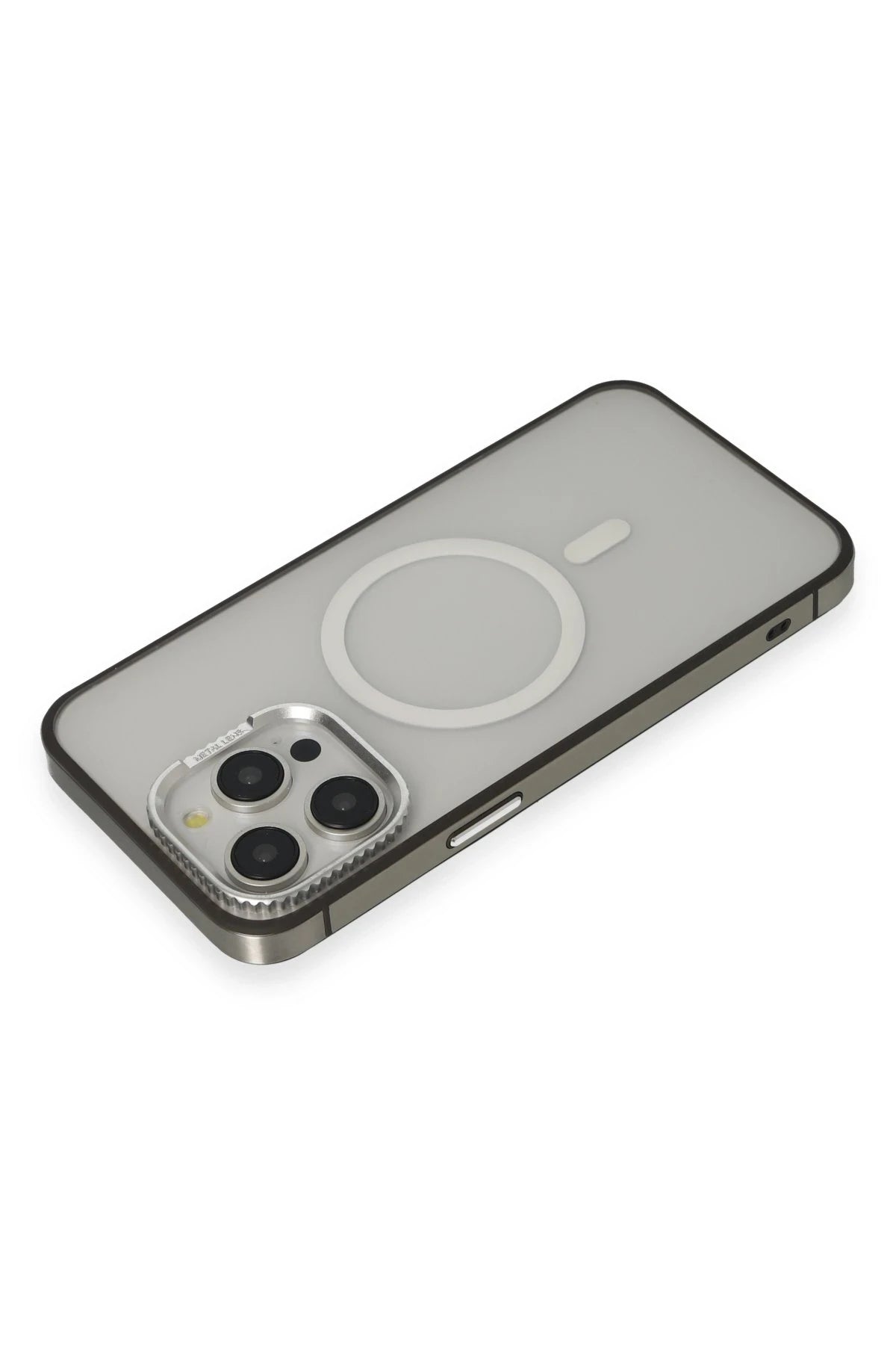URR iPhone 15 Pro Max PVDSS Lens Titanium Edge Magsafe Telefon Kılıfı