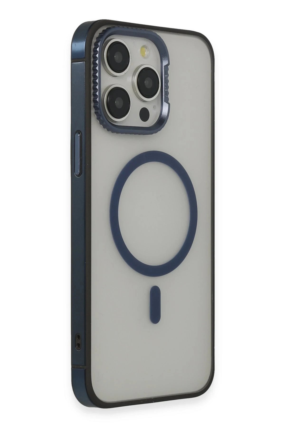 URR iPhone 15 Pro PVDSS Lens Titanium Edge Magsafe Telefon Kılıfı