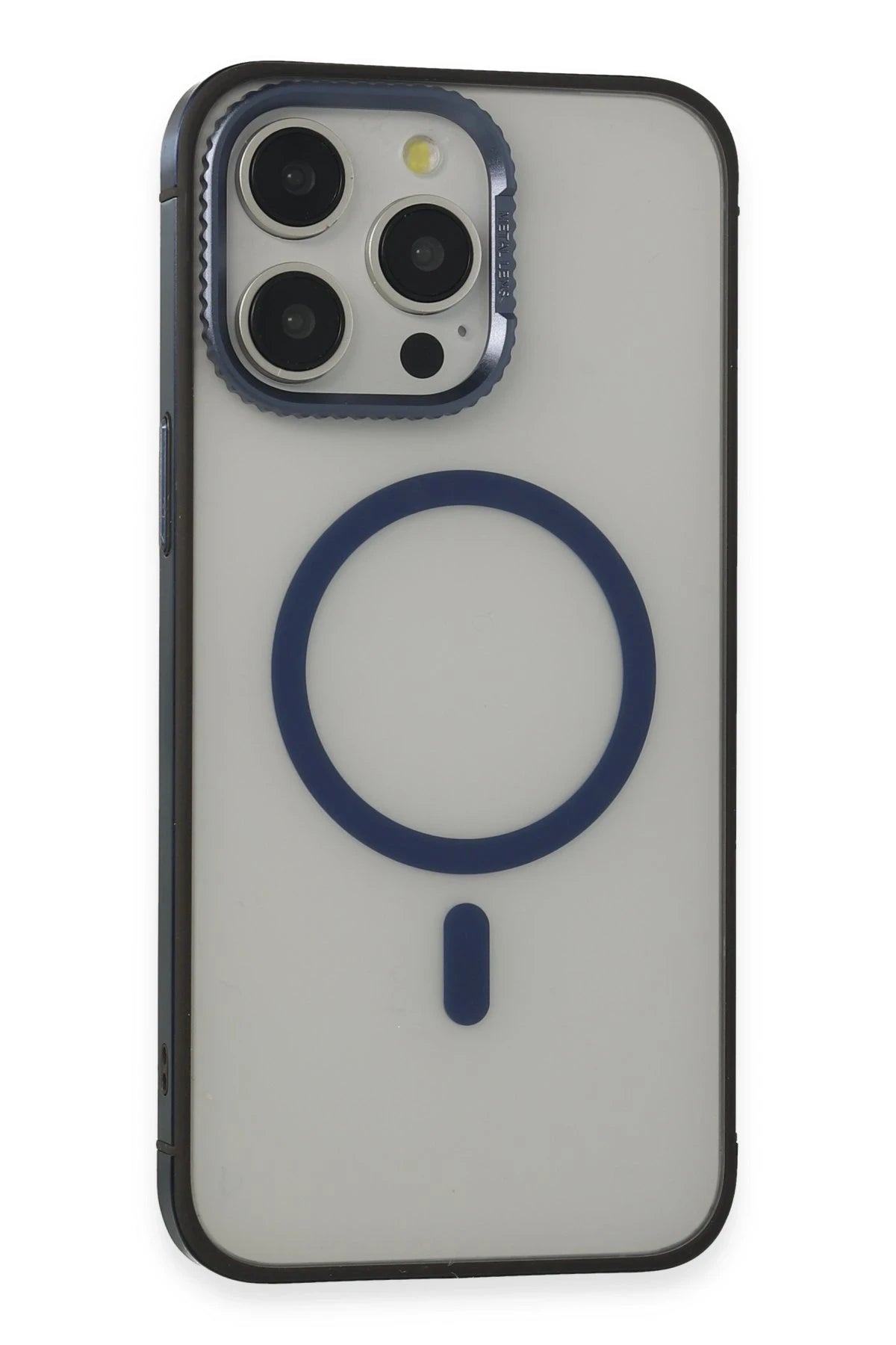 URR iPhone 15 Pro PVDSS Lens Titanium Edge Magsafe Telefon Kılıfı