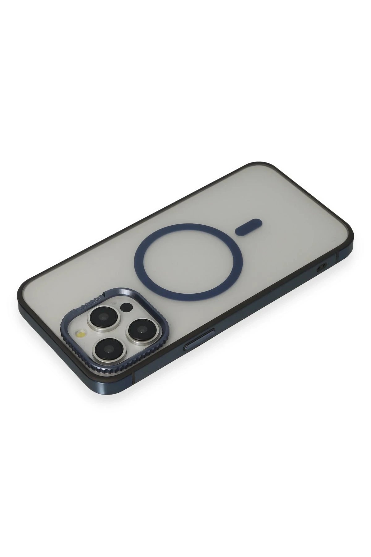 URR iPhone 15 Pro PVDSS Lens Titanium Edge Magsafe Telefon Kılıfı