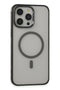 URR iPhone 15 Pro PVDSS Lens Titanium Edge Magsafe Telefon Kılıfı