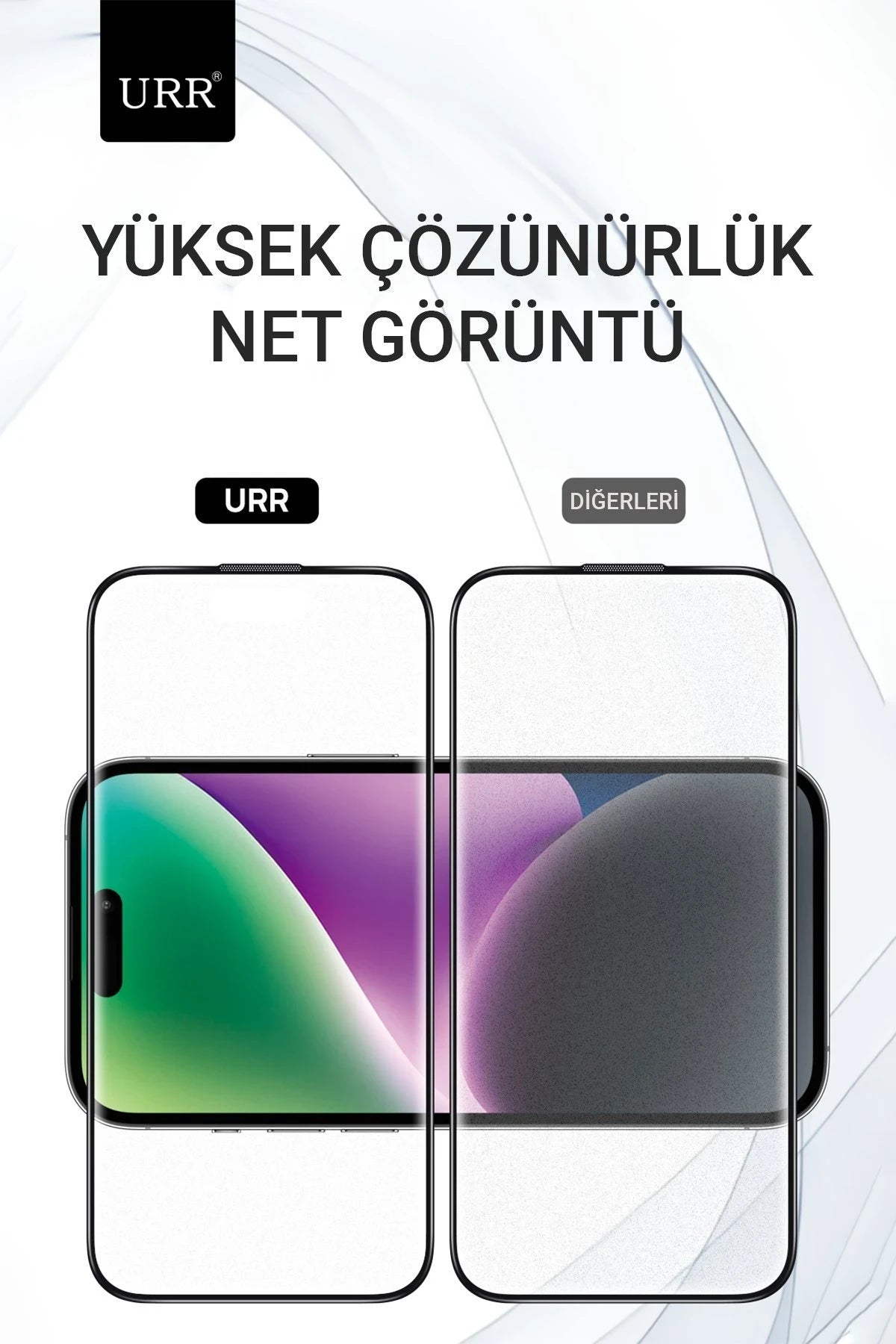 URR iPhone 16 Pro 3D Matte Antiglare Resin Edge Cam Ekran Koruyucu