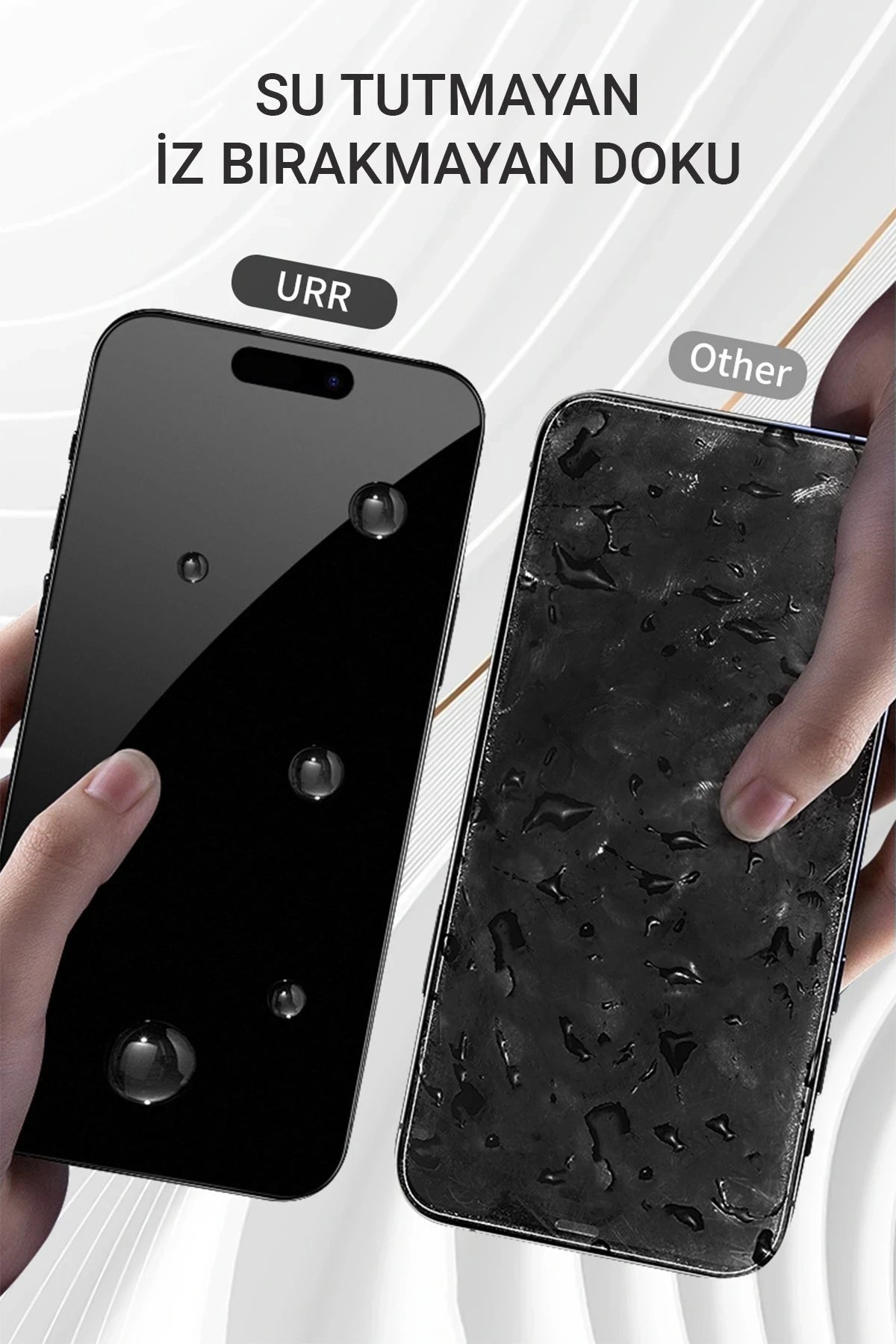 URR iPhone 16 Pro 3D Matte Antiglare Resin Edge Cam Ekran Koruyucu