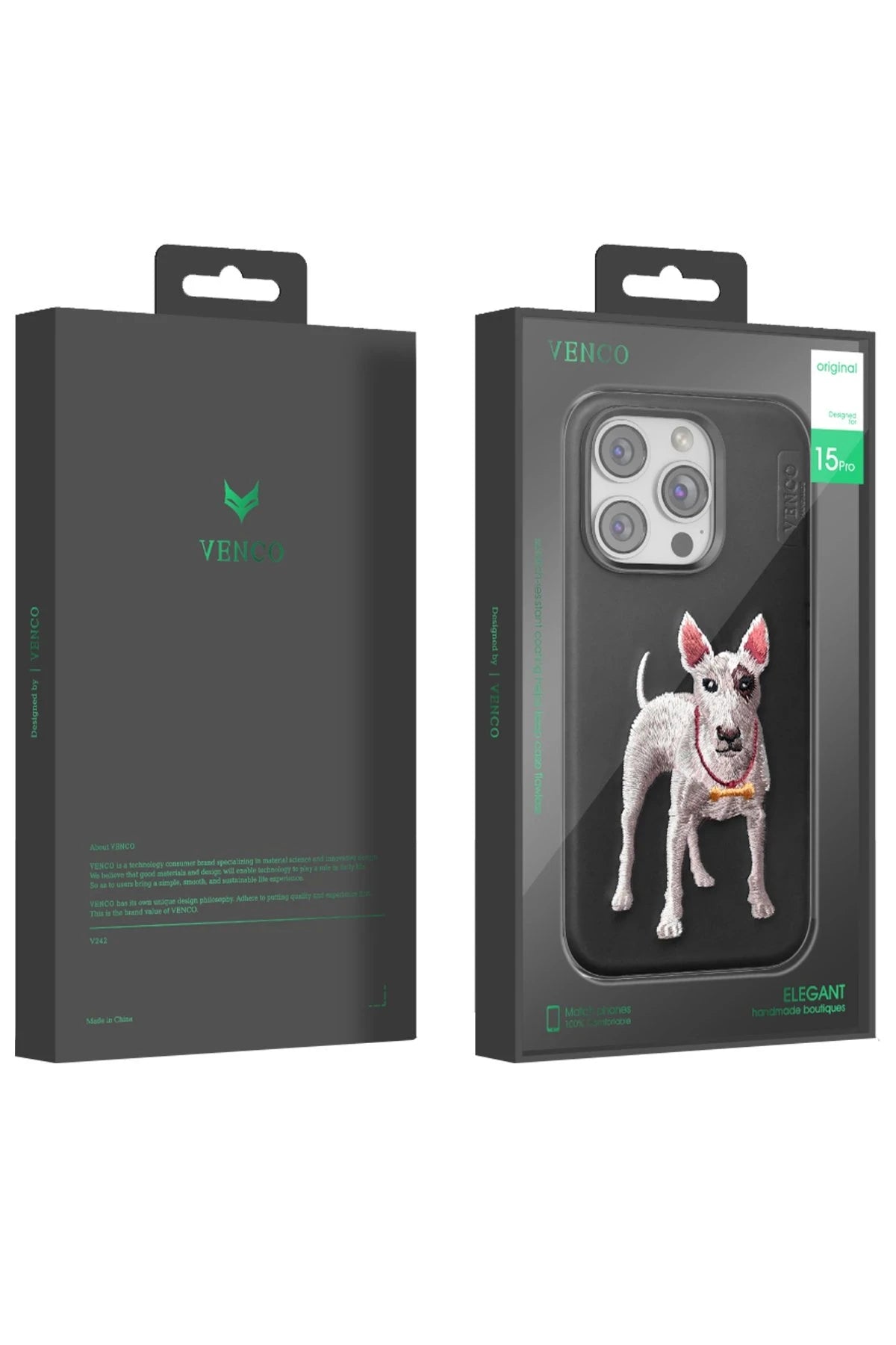 Venco iPhone 15 Pro Perma Desenli Telefon Kılıfı