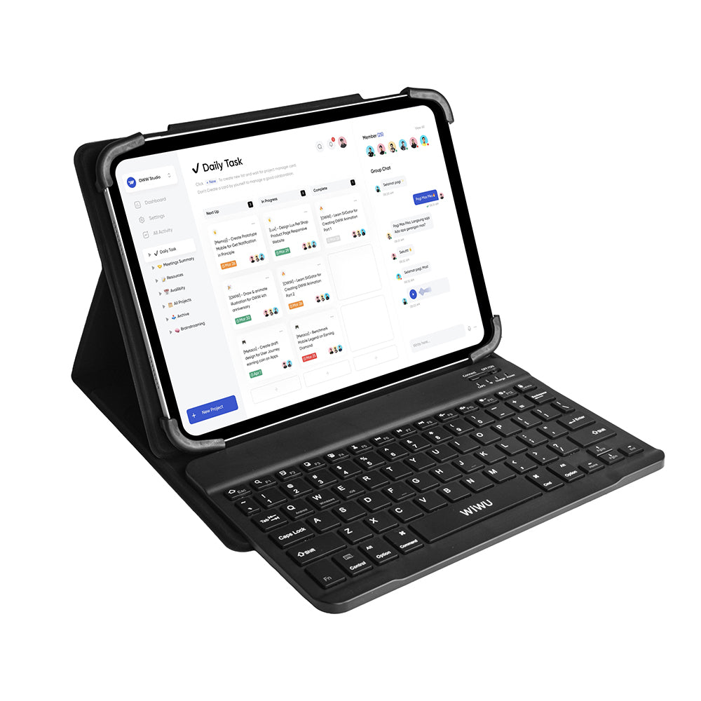 Wiwu 9-11 İnç Uyumlu Universal Klavyeli Tablet Kılıfı