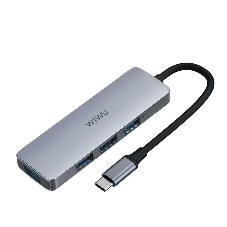 Wiwu Alpha A440 Pro 4 in 1 Type-C Hub 4'lü USB Çoğaltıcı - 1