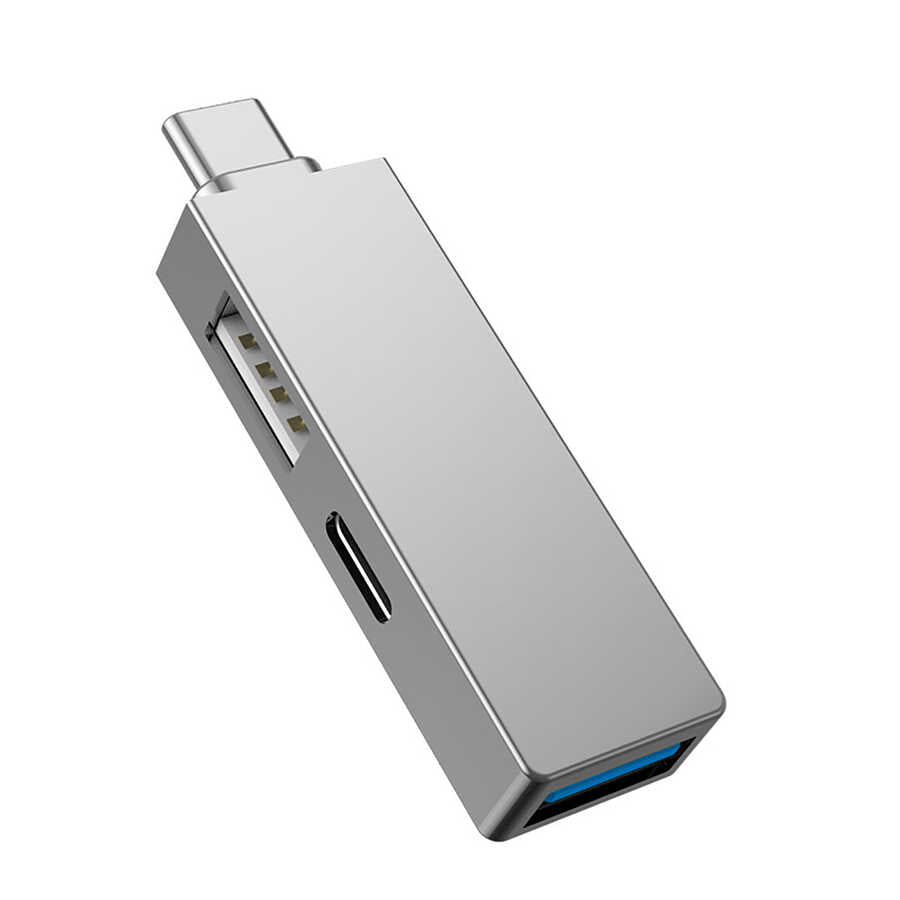 Wiwu Alpha T02 Pro 3 in 1 Type-C Hub PD Portlu Usb Çoğaltıcı - 1