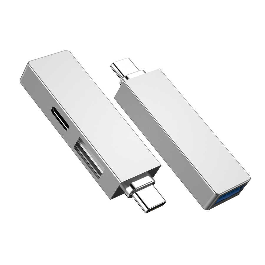 Wiwu Alpha T02 Pro 3 in 1 Type-C Hub PD Portlu Usb Çoğaltıcı - 7