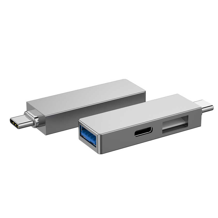 Wiwu Alpha T02 Pro 3 in 1 Type-C Hub PD Portlu Usb Çoğaltıcı - 6