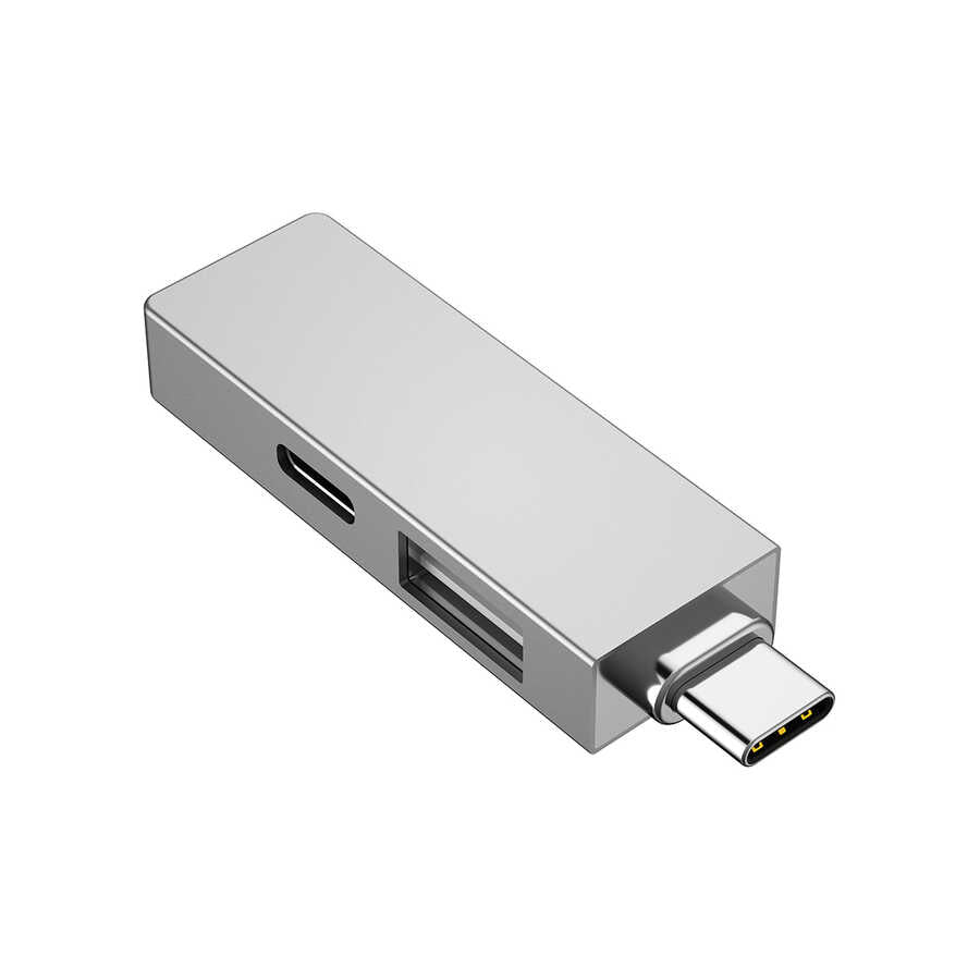 Wiwu Alpha T02 Pro 3 in 1 Type-C Hub PD Portlu Usb Çoğaltıcı - 8