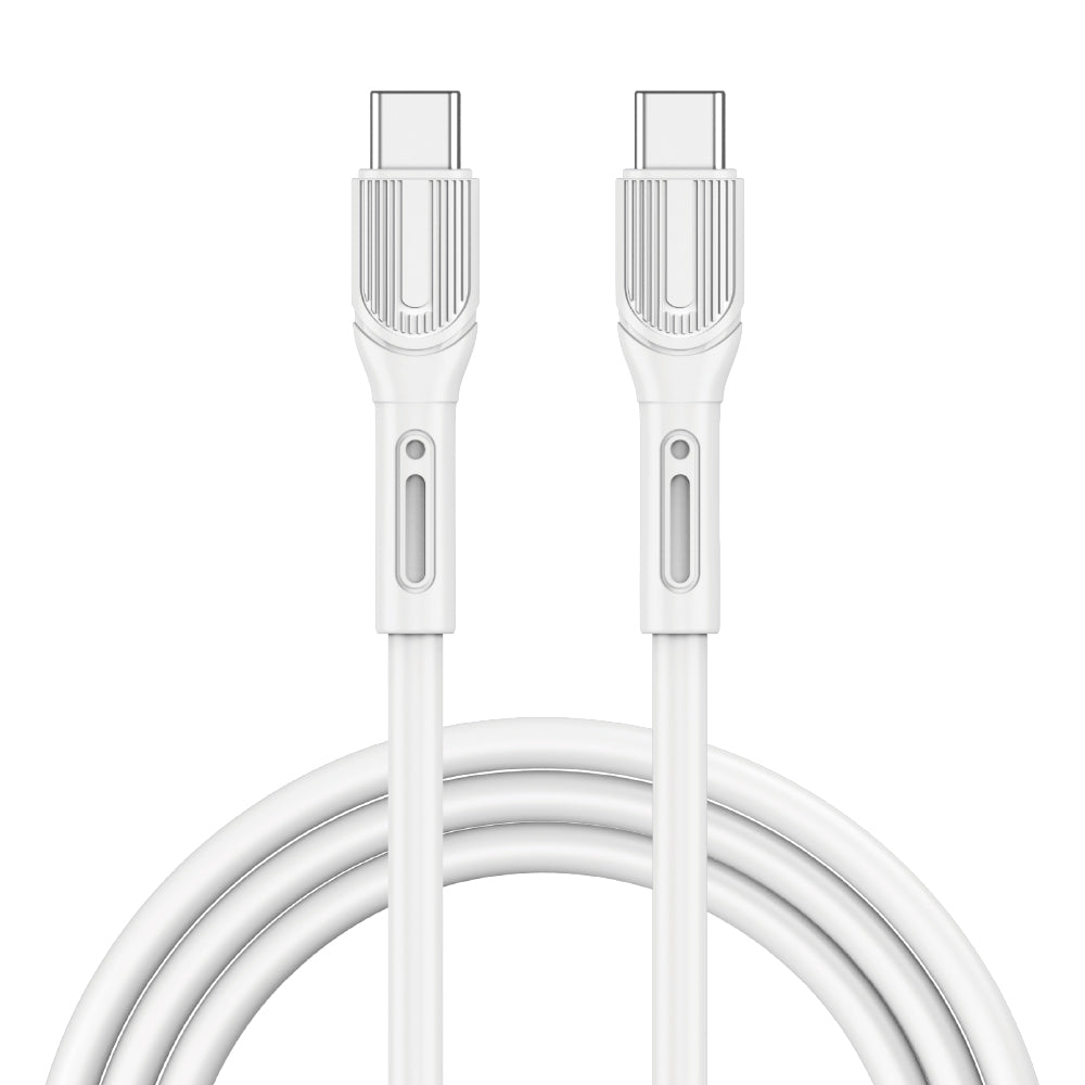 Wiwu Armor Wİ-C005 Kablo Ucu Korumalı Tasarım 100W Hızlı Şarj Özellikli Type-C To Type-C PD Kablo 1M