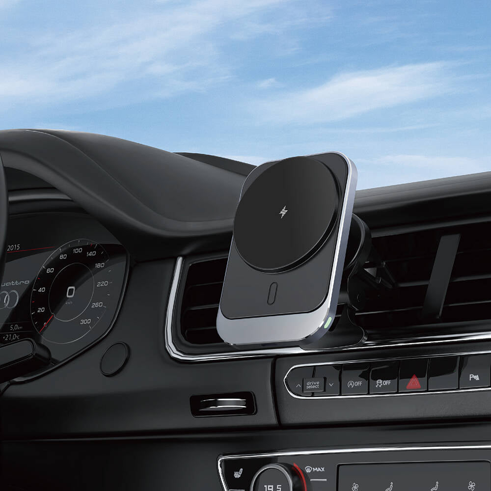 Wiwu CH-314 Manyetik Kablosuz Şarj Özellikli Araç Havalandırma Tasarım Telefon Tutucu