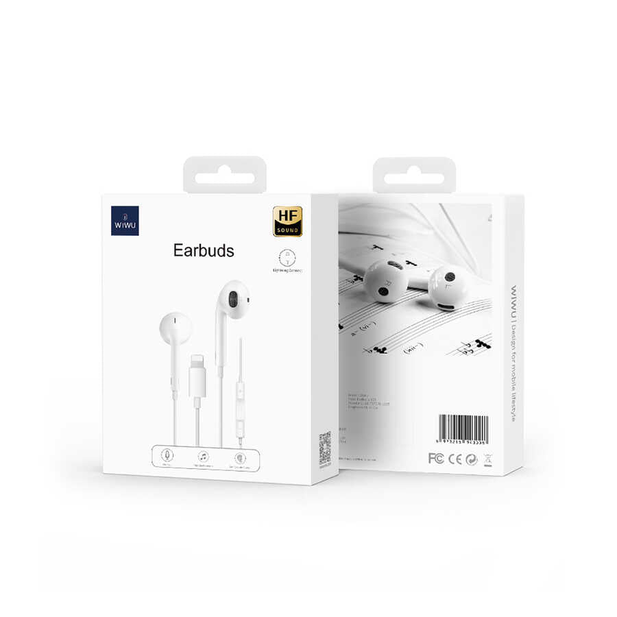 Wiwu Earbuds 302 Tak Çalıştır Lightning Kulaklık - 3