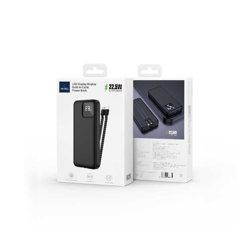 Wiwu JC-18 PD Hızlı Şarj Özellikli Led Göstergeli Powerbank 18W 10000mAh - 4