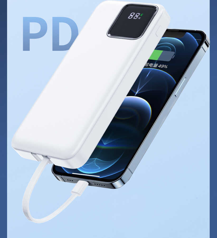 Wiwu JC-18 PD Hızlı Şarj Özellikli Led Göstergeli Powerbank 18W 10000mAh - 11