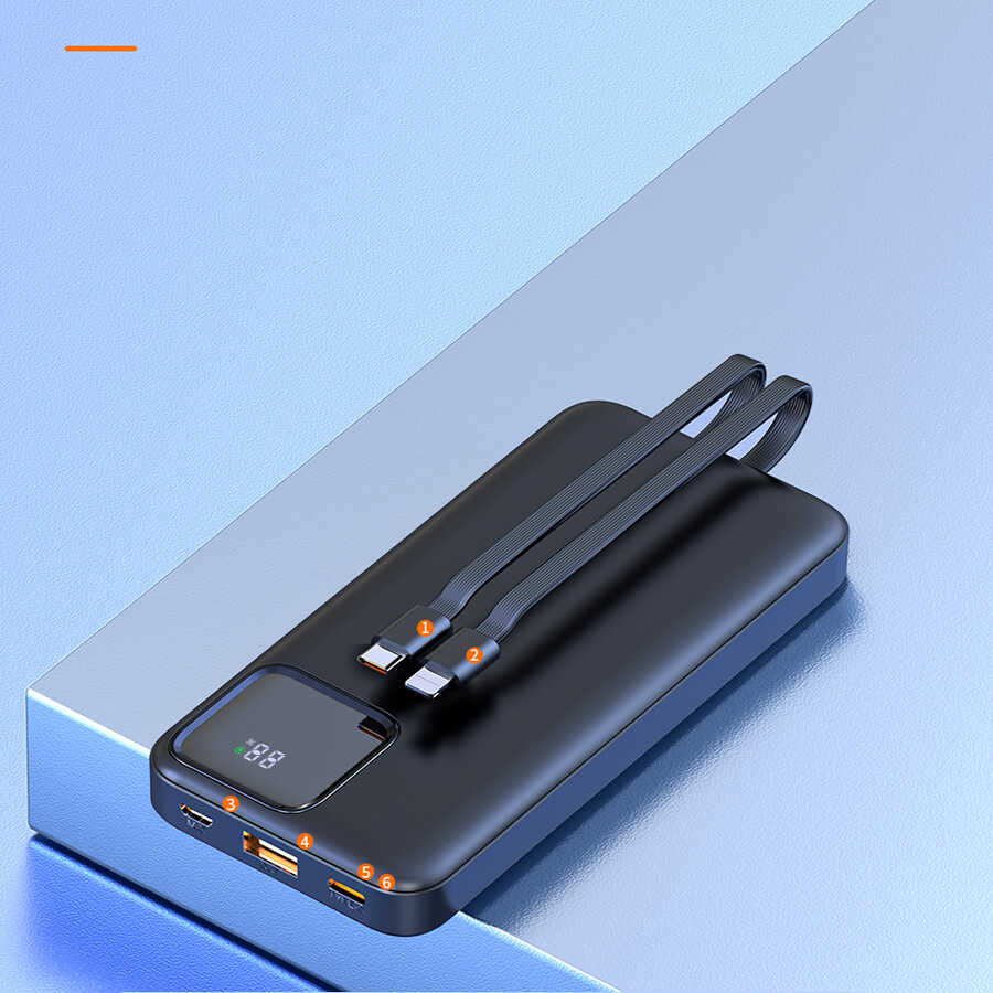 Wiwu JC-18 PD Hızlı Şarj Özellikli Led Göstergeli Powerbank 18W 10000mAh - 12