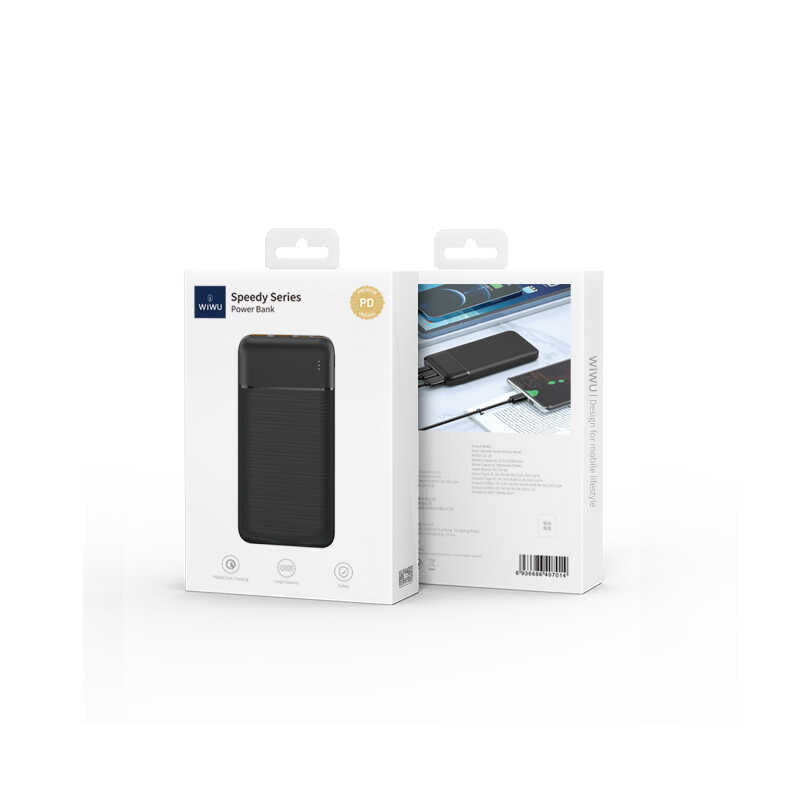 Wiwu JC-19 PD Hızlı Şarj Özellikli Şarj Göstergeli Powerbank 20W 10000mAh - 2