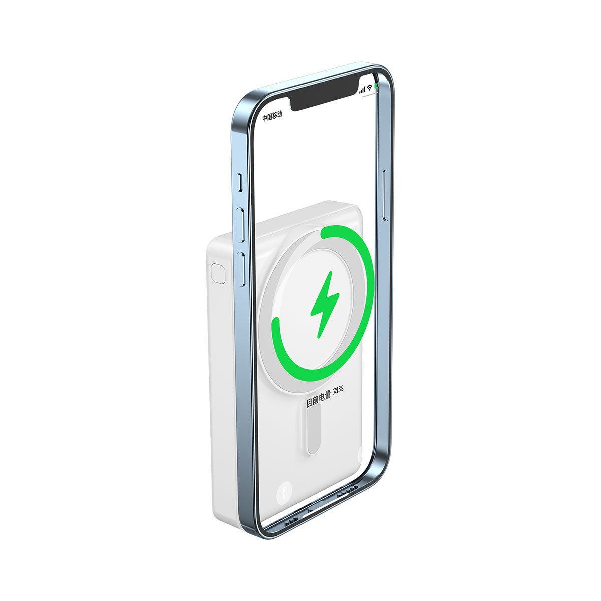 Wiwu JC-20 Hızlı Şarj Özellikli Standlı M-safe Wireless Transparan Powerbank 15W 10000mAh - 4