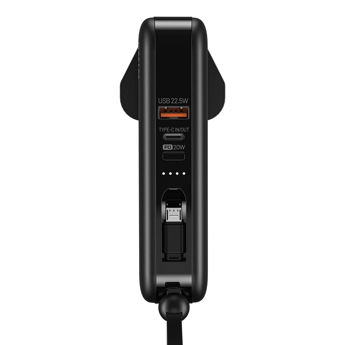 Wiwu JC-23 Micro Type-C ve Lightning Kablolu Şarj Göstergeli PD Powerbank 22.5W 10000mAh - 9