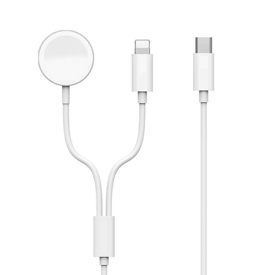 Wiwu M10 2 in 1 Kablosuz ve Lightning PD Şarj Kablosu
