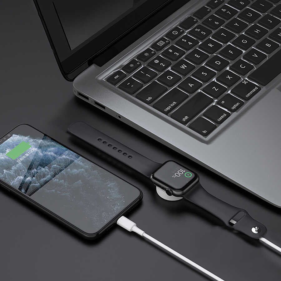 Wiwu M10 2 in 1 Kablosuz ve Lightning PD Şarj Kablosu