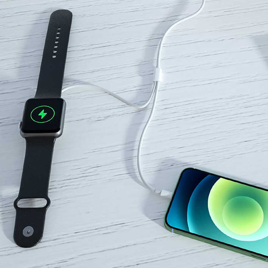 Wiwu M10 2 in 1 Kablosuz ve Lightning PD Şarj Kablosu