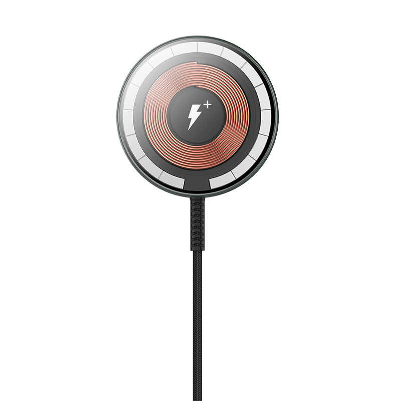 Wiwu M14 Intelligent Wireless Magnetik Şarj Ultra İnce Şeffaf 15W Android iOS Destekli - 2