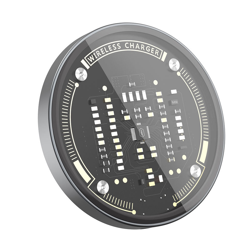 Wiwu M17 Magnetik Intelligent Transparan Ultra İnce Şeffaf 15W Android iOS Destekli Kablosuz Şarj Cihazı