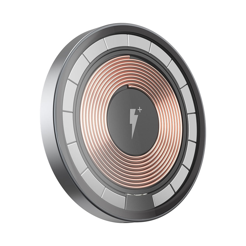 Wiwu M17 Magnetik Intelligent Transparan Ultra İnce Şeffaf 15W Android iOS Destekli Kablosuz Şarj Cihazı