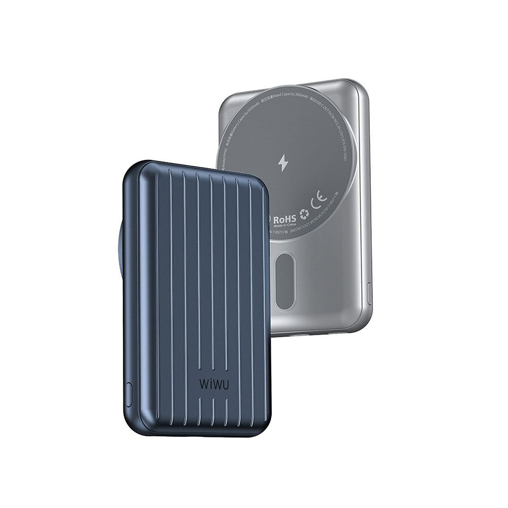 Wiwu PP02 Taşınabilir Wireless Şarj ve PD 15W 5000mAh Hızlı Şarj Özellikli Powerbank