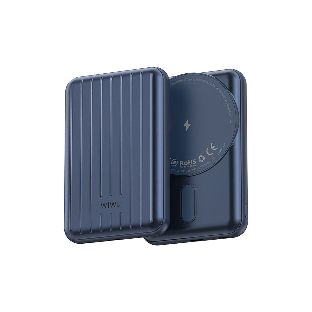 Wiwu PP02 Taşınabilir Wireless Şarj ve PD 15W 5000mAh Hızlı Şarj Özellikli Powerbank